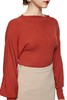 LNNNS 砖红色羊腿袖上衣 8766 商品缩略图3
