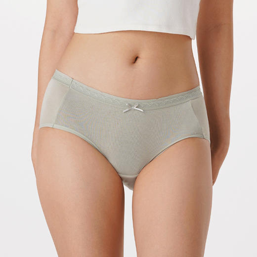 都市丽人健康系列莫代尔平角裤女士内裤中腰平角裤LK35C7 商品图0