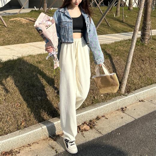 【雪妃洛】 超显瘦 窄版云朵阔腿裤 商品图0