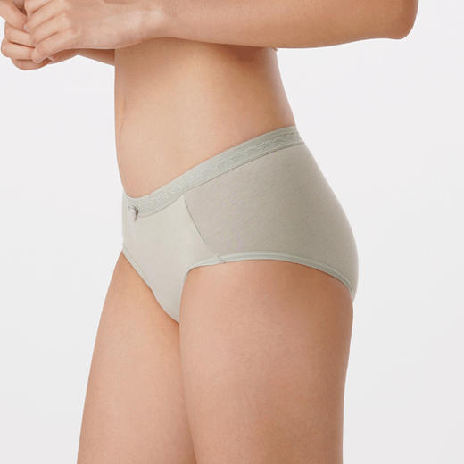 都市丽人健康系列莫代尔平角裤女士内裤中腰平角裤LK35C7 商品图1