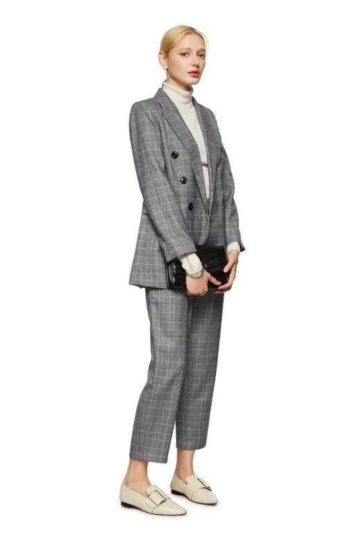 LNNNS 双排扣格纹西装套装 8700 商品图1