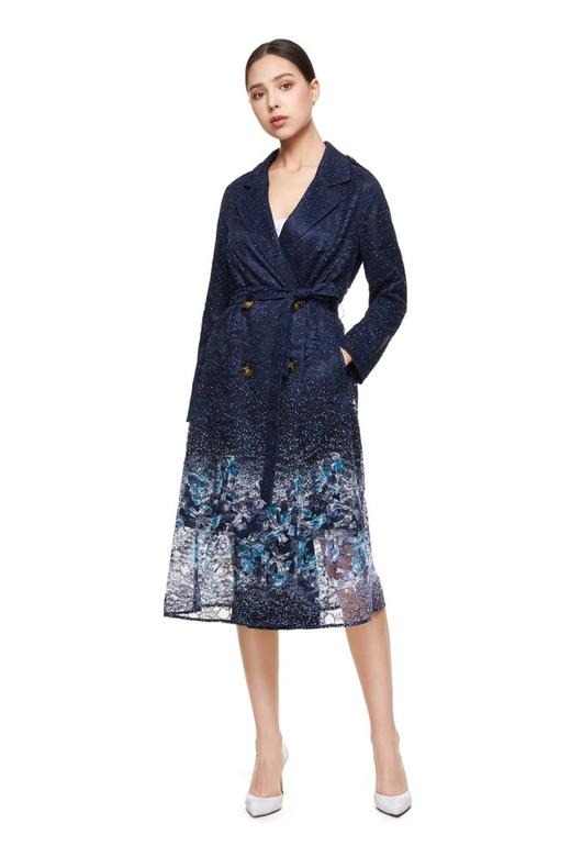 INSUN恩裳 花朵星空渐变蕾丝外套 8817 商品图0