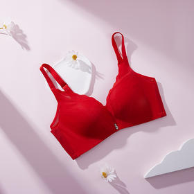 都市丽人调整型内衣A:加厚B:薄3/4杯锁边料塑身文胸三排无钢圈LJ34Z2