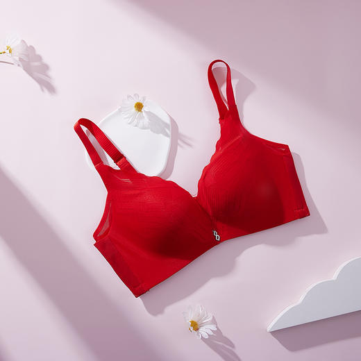 都市丽人调整型内衣A:加厚B:薄3/4杯锁边料塑身文胸三排无钢圈LJ34Z2 商品图0
