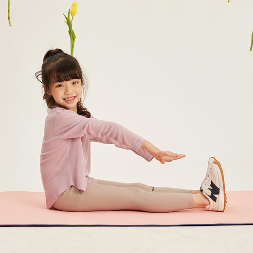 littletime女童瑜伽裤紧身打底裤外穿2023春秋新款运动速干鲨鱼裤 商品图3