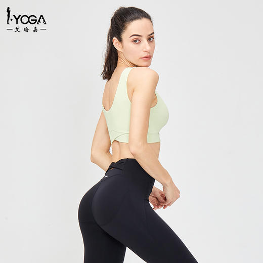 IYOGA 艾瑜嘉 瑜伽服上衣春夏收副乳女显瘦官方高弹健身舒适新款专业胸衣BRA076 商品图3