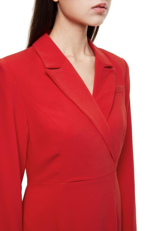 SIA SAYLOR 红色后开衩西装连衣裙 8797 商品图3