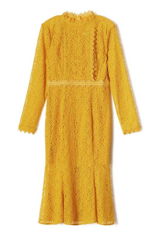 ELLA JADE 黄色花朵镂空连衣裙 8796 商品图4