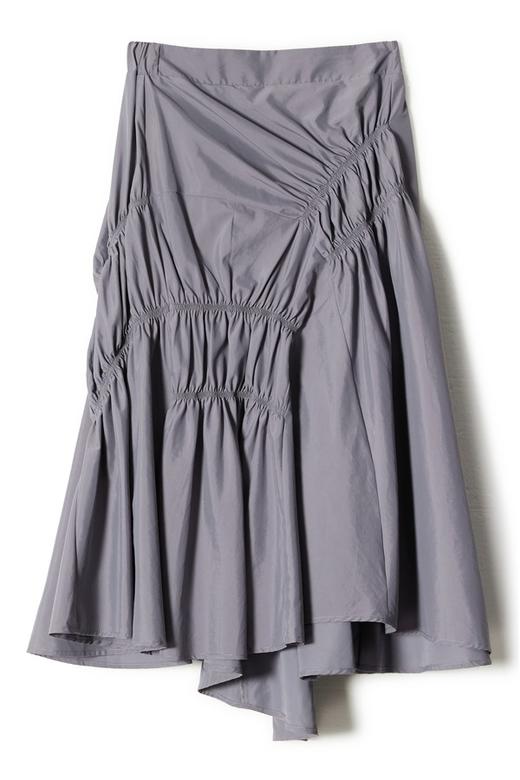 L.Fleuri 不规则松紧褶裥半身裙 8761 商品图4