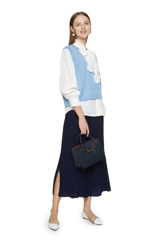 SUMMER & SAGE 开衩喇叭阔腿裤 3422 商品图3