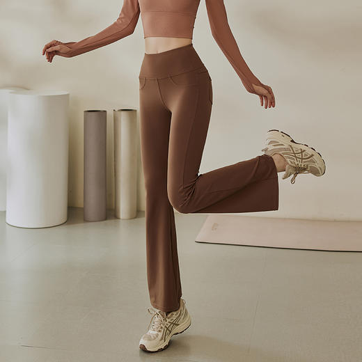 跃牌【化蝶双飞】系列高腰提臀喇叭裤SYFTM0105 商品图1