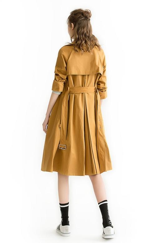 EMC亿美丞 焦橙色A字型风衣 1112 商品图2