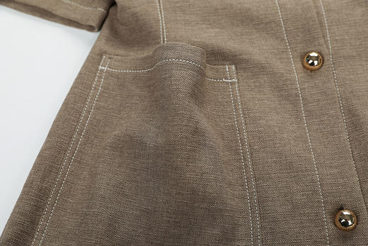 系扣圆领短袖西服 商品图5