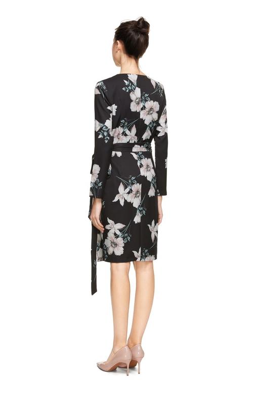 ELLA JADE V领束腰印花连衣裙 8886 商品图2