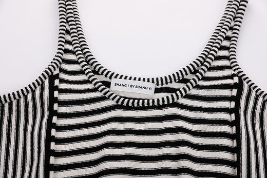 条纹针织吊带背心 商品图4