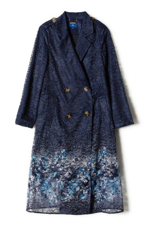 INSUN恩裳 花朵星空渐变蕾丝外套 8817 商品图4