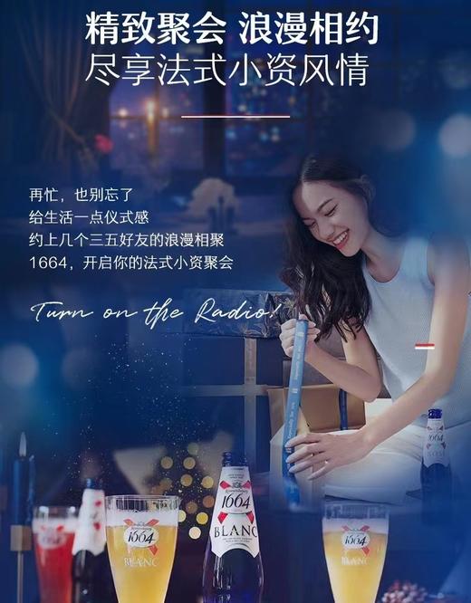 1664白啤酒 250ml*24瓶法国经典小麦啤酒【MJ】 商品图6