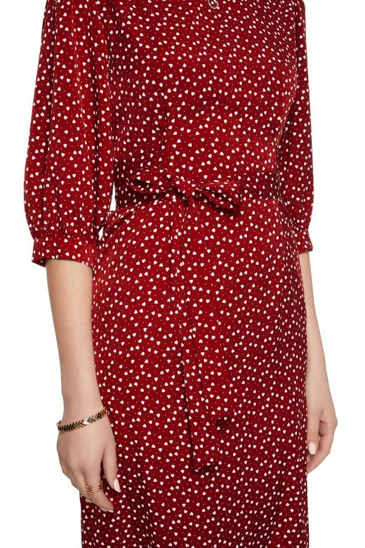 SUMMER & SAGE 爱心印花束腰连衣裙 5699 商品图2