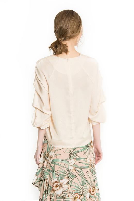 WEN&VI 杏色缎面上衣 1104 商品图2