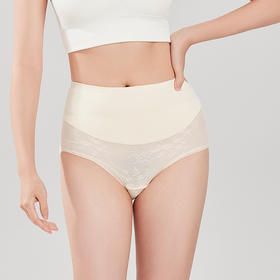 都市丽人健康系列蕾丝平角裤女士内裤高腰平角裤LK34A3