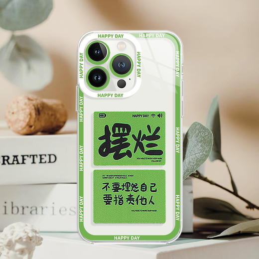 「两色可选！苹果全系」新款摆烂适用苹果13透明壳iPhone12pro保护套XSMAX软膜壳7/8PLUS 商品图0