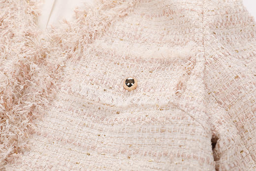 V领毛边无扣外套 商品图5