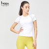 IYOGA  艾瑜嘉 瑜伽服带胸垫女夏跑步普拉提专业户外健身上衣高级感运动短袖t恤T050 商品缩略图4