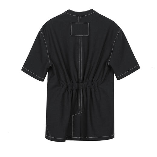 系扣圆领短袖西服 商品图3