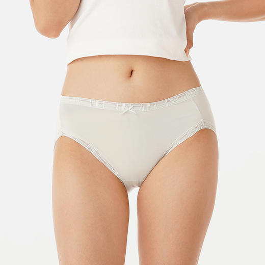 都市丽人健康系列莫代尔三角裤女士内裤新年本命年红品低腰三角裤LK33E8 商品图0