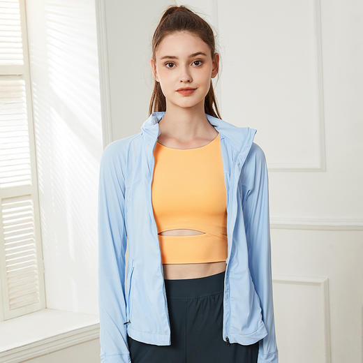 《春季新款 三月春上新》哈瓦塔透气运动修身减龄瑜伽外套H330103 商品图13
