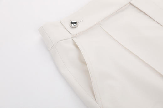 一粒扣起梗直筒长裤 商品图4