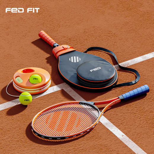 FED网球训练器单人打回弹带线初学者大学生专业网球拍儿童套装 商品图0