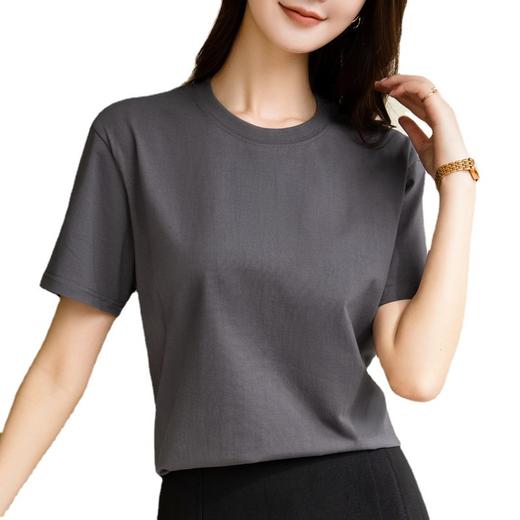 宽松t恤基础圆领体恤韩版休闲遮肚子上衣SG-DY330189 商品图4