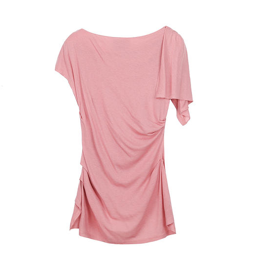 单边飞片袖针织T恤 商品图3