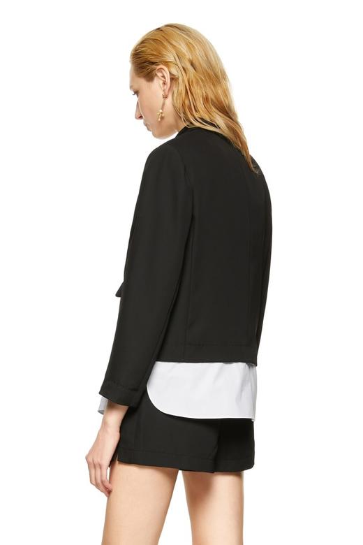 玛丝菲尔·素 可拆拼接黑白西装外套 8711 商品图2