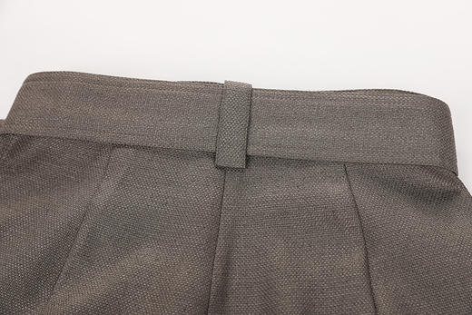 压褶收腰腰带阔腿长裤 商品图6