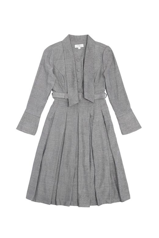 VERO MODA 灰色领结束腰连衣裙 5872 商品图4