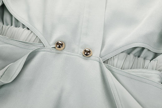 腰部镂空互搭系扣连衣裙 商品图4