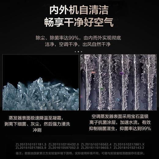 海尔（Haier）空调KFR-35GW 13HAA81VU1(蓝) 新一级变频挂机壁挂式1.5匹星空蓝劲享 声源定位送风 智能语音交互洗空气空调 1.5匹洗空气_聚合双向风_清新离子洗_独 商品图8