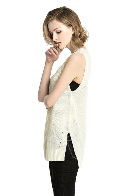 BONNIE ALEX 米白色圆领针织背心 1087 商品图1