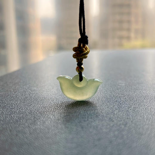 冰种黄翡金元宝钥匙扣手机链 商品图7