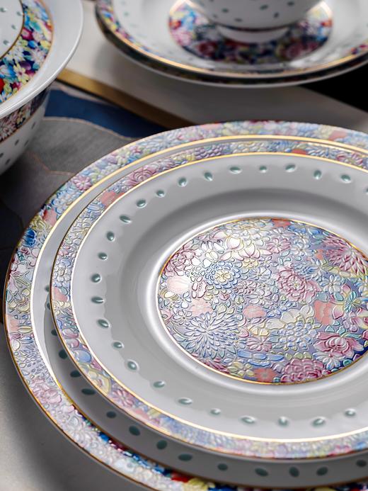 富玉 景德镇陶瓷 餐具套组 家用玲珑瓷 万花餐具 商品图8