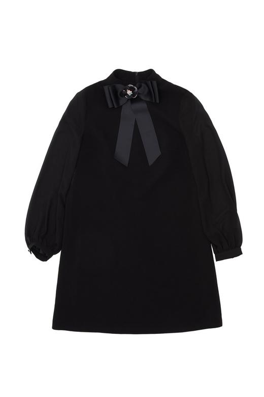 AVA 蝴蝶结装饰黑色连衣裙 5931 商品图4