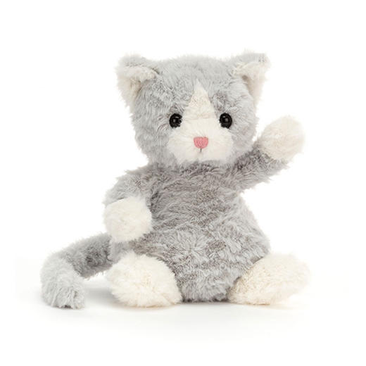 JellyCat 银灰色莫莉小猫 均码19cmJCACMIT6SH玩偶 商品图0