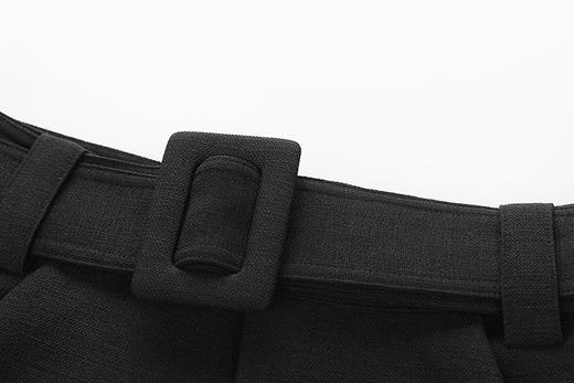 宽松压褶腰带阔腿短裤 商品图4