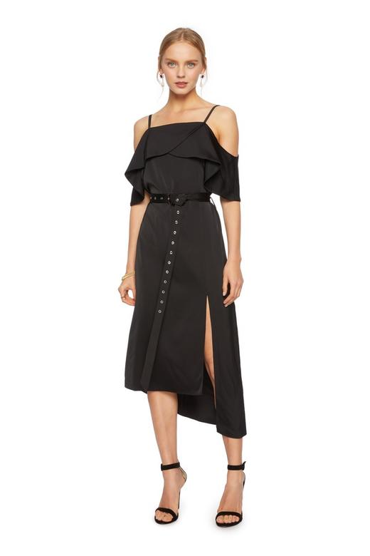 AVA 荷叶边束腰吊带连身裙 5725 商品图0