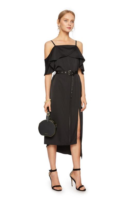 AVA 荷叶边束腰吊带连身裙 5725 商品图3