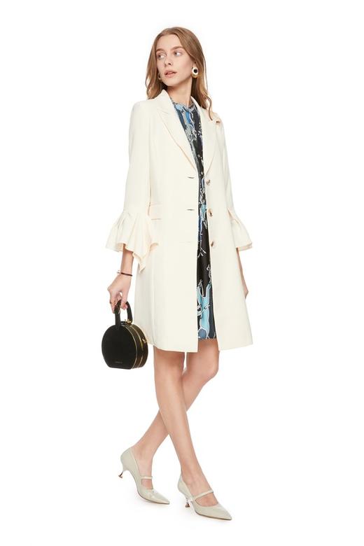 WEN&VI 简约荷叶袖V领外套 4615 商品图3