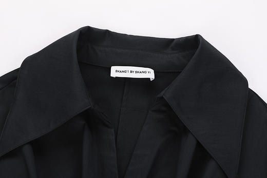 宽松腰部纽花项链连衣裙 商品图3