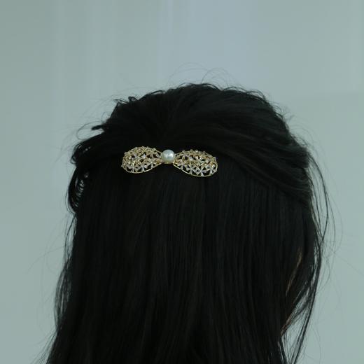 【下单3-5个工作日发】甄珠贝 法式春日浪漫风 淡水珍珠发夹 8-9mm 正面很饱满 很亮一颗 商品图7